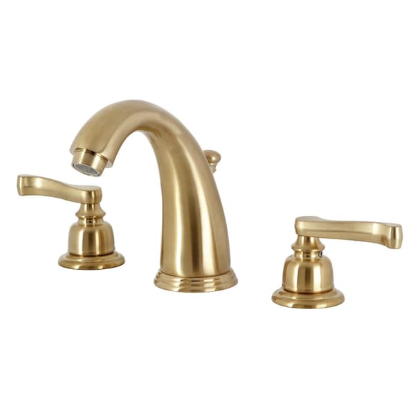 Widespread Bathroom Faucet with Retail PopUp, Brushed Brass